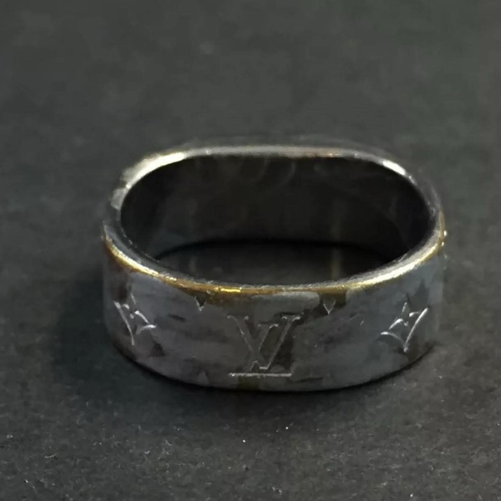 Louis Vuitton Bague Nanogram Silver Tone Ring sz:49/5- Free Gift With Purchase - Picture 10 of 12